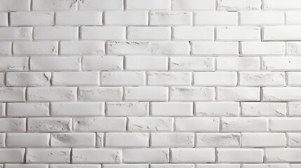 Modern whitepainted brick wall background, providing a clean and minimalist backdrop suitable for contemporary spaces
