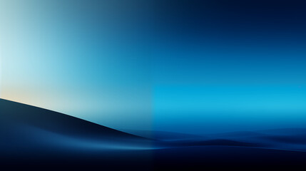 Abstract Blue Gradient Waves Background