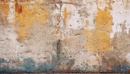 Concrete wall and floor of marble stone surface, Bloody background scary old bricks wall and...