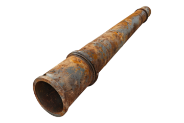 Metal pipe Isolated on transparent background
