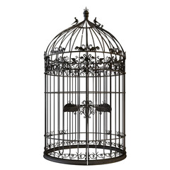 cage element_hyperrealistic_hyper detailed_isolated on transparent background