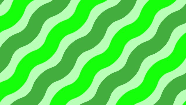 Green wavy lines pattern, seamless and simple shapes, simple background and lime green color palette