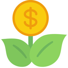 Organic Financial Growth Icon