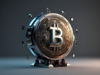 Bitcoin cryptocurrency mining in digital computer