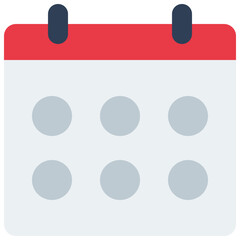 Calendar Round Dates Style Icon