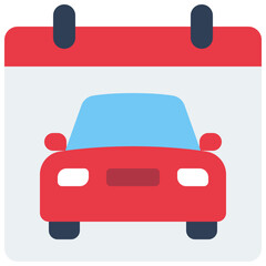 Obraz premium Car Service Date Icon