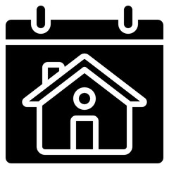 Home House Calendar Icon