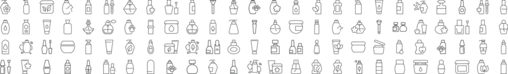 Cosmetic Bottle Modern Icons. Perfect for design, infographics, web sites, apps