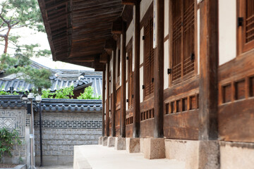 Exterior of the traditional Korean house