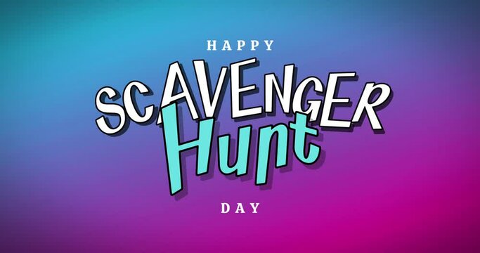 Scavenger Hunt Day Holiday Concept National Video