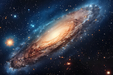 Obraz premium Galaxie dans l'espace