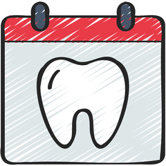 Dentist Appointment Calendar Icon