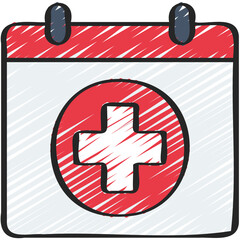 Health Symbol Calendar Icon