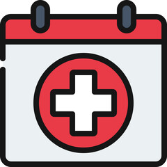 Health Symbol Calendar Icon