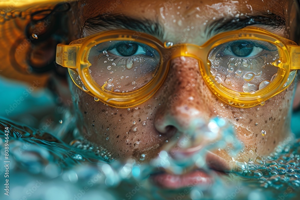 Aufkleber intentionally out of focus with vibrant colors creating a mysterious and artistic effect