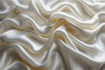 Fototapeta premium High-quality satin fabric with a smooth surface and soft, rippling folds for luxurious backdrops