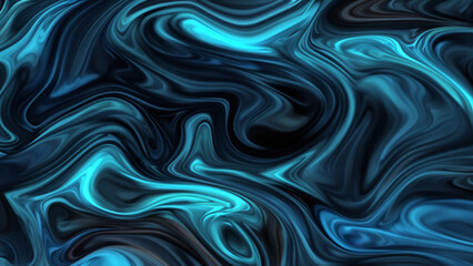 Blue and Black Abstract Swirls  Background Ideal for Modern Design Use