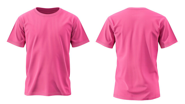 Pink t shirt layout top