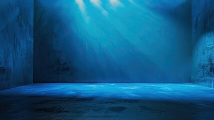 Obraz premium Blue background spotlight. Generative AI