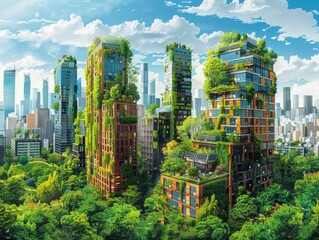 Urban Eco-Friendly Skyscrapers: A Vision of Sustainable City Living
