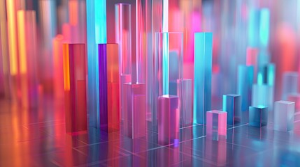 Fototapeta premium Financial growth graph. Generative AI