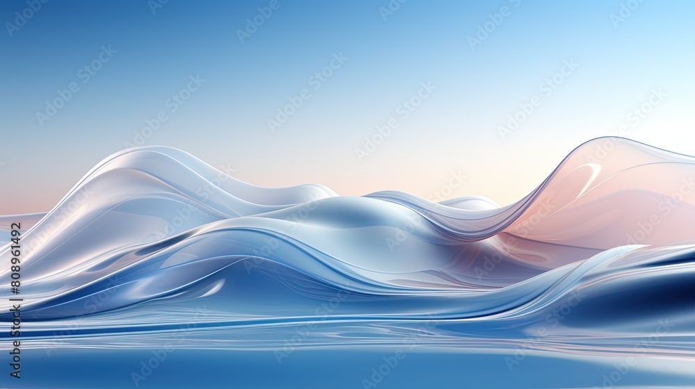 Wall mural  futuristic wave abstract business background banner, swirl wave abstract background