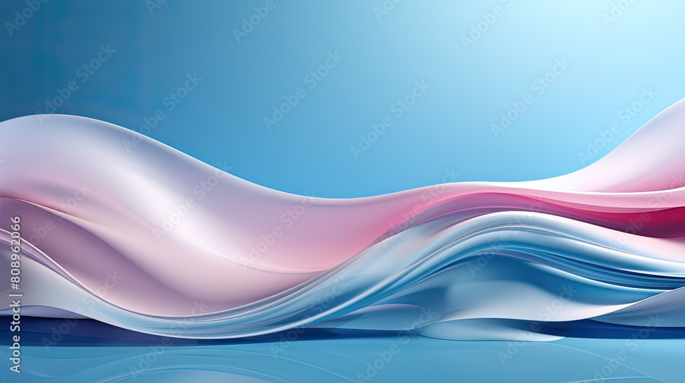 Wall mural  futuristic wave abstract business background banner, swirl wave abstract background