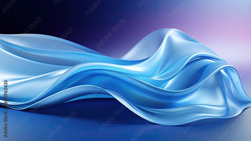 Wall mural  futuristic wave abstract business background banner, swirl wave abstract background - Wall murals