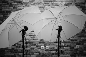 Black And White Photo Of Photography Lights
