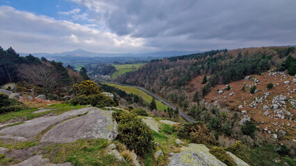 Scalp Viewing Point in County Wicklow offers a breathtaking panorama of Ireland's scenic beauty.