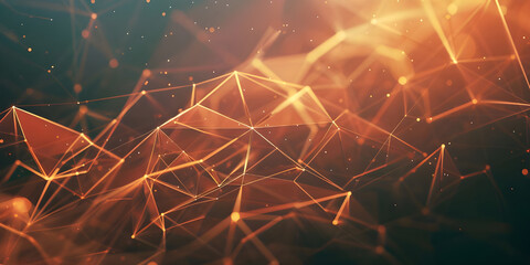 Scattered Geometric Line Shapes Abstract background - Ai Generated