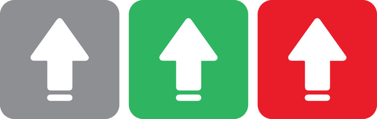 uploading arrow sign. green arrow icon, green arrows