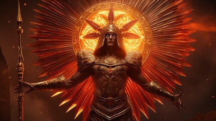 Ra - The egyptian god of the sun.
