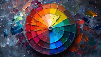 Fototapeta premium beautiful detailed colour wheel 