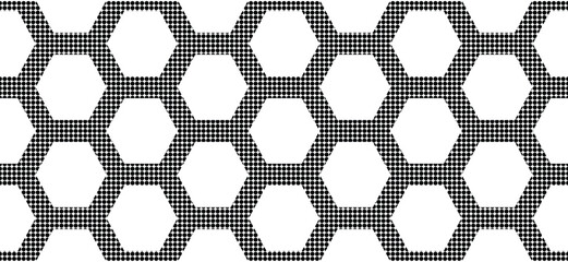 HalftHalftone seamless pattern,black on white background . Vector illustration.one pattern 71