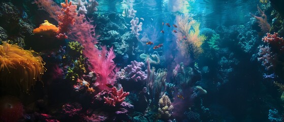 Fototapeta na wymiar Coral, beautiful underwater work, bright under nature. 
