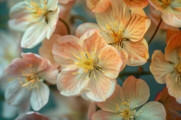 Spring summer border template floral background. Light air delicate artistic image, free space.
