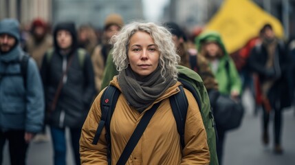 Pioneering Woman in Environmental Activism female environmental activist advocating for climate action