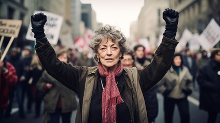 Pioneering Woman in Political Activism female activist advocating for change