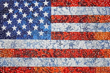 Fototapeta premium American Spirit: United States Flag for Patriotic Designs, Stars and Stripes, American Pride, Freedom Symbol: American Flag, National Emblem, National Pride: United States Flag