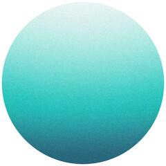 Grainy textured gradient sphere in shades of cyan and white, ideal for backgrounds