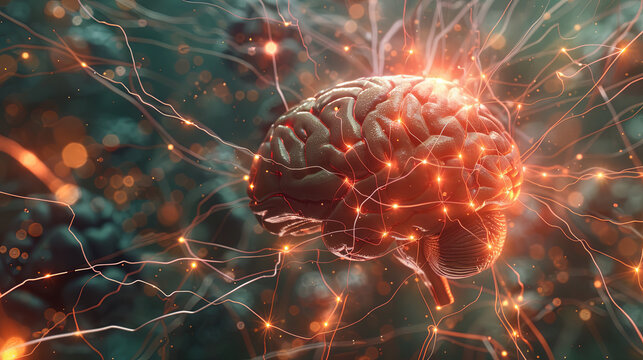 Human Brain with AI Neural Network 1