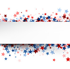 Patriotic Star Border Frame