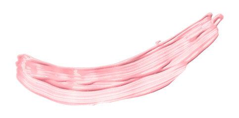 Shiny pink brush watercolor painting isolated on transparent background. watercolor png