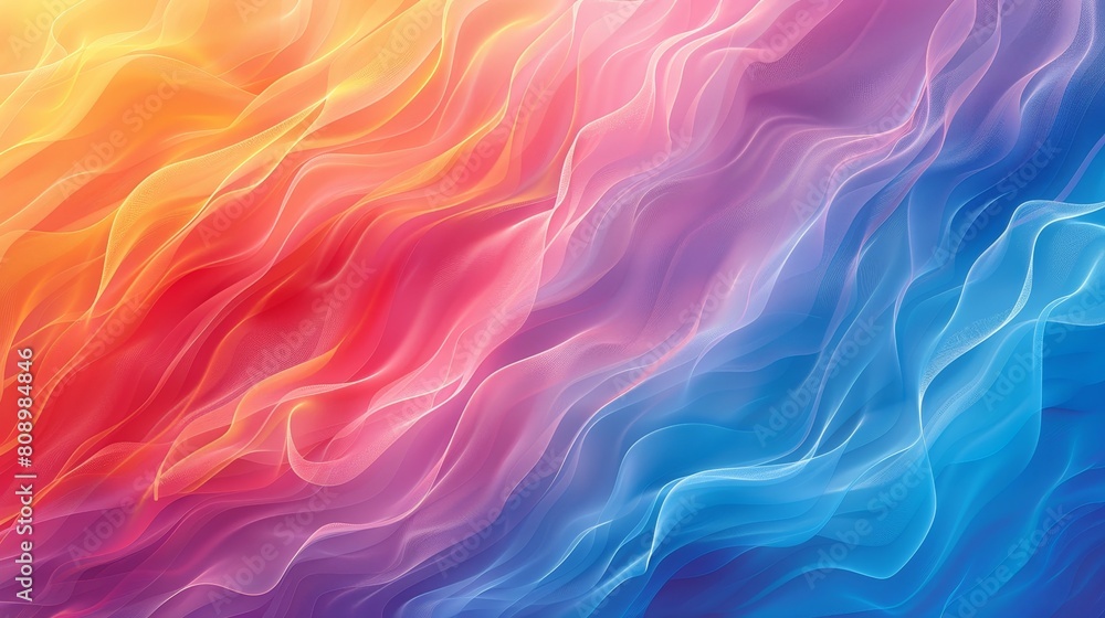 Poster color gradients visual impact: an illustration with color gradients that create a visual impact