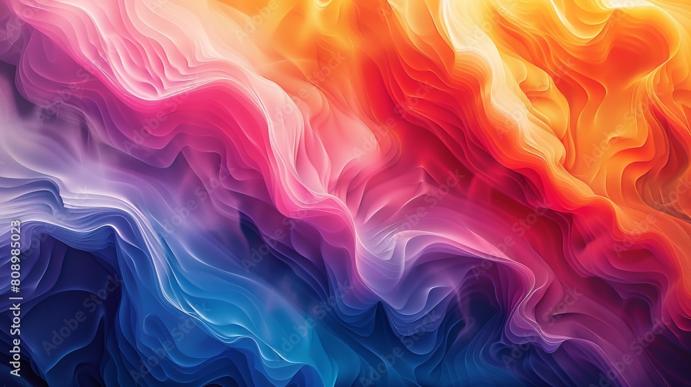 Poster gradient art conceptual: an illustration of conceptual art that uses gradients to convey complex ide