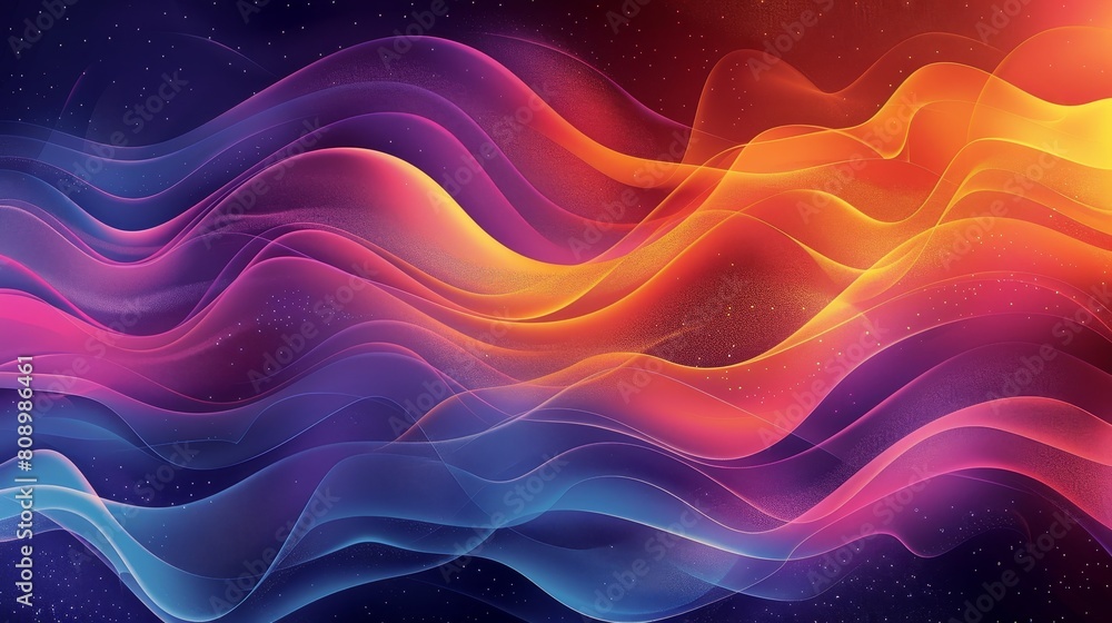 Aufkleber gradient patterns colorful illustration: an illustration featuring a colorful artwork created with g