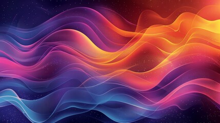 Fototapeta premium Gradient Patterns Colorful Illustration: An illustration featuring a colorful artwork created with gradient patterns