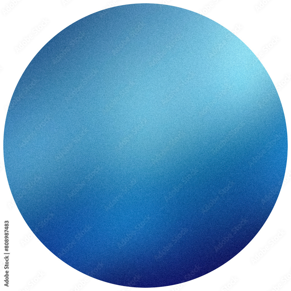 Poster blue gradient sphere with grainy texture