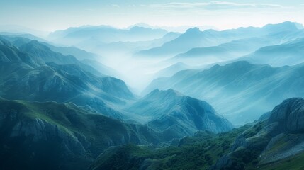 Nature Gradients Valley: A photo showcasing gradients found in natural landscapes